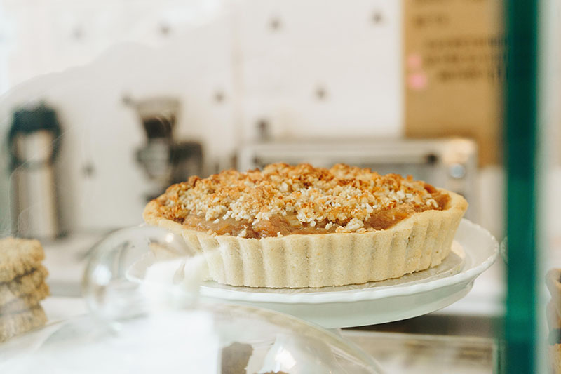 Apfelkuchen in der Küche